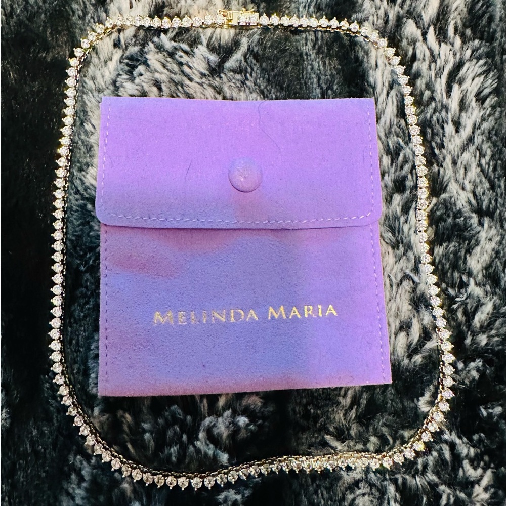 Gorgeous Melinda Maria 18” Gold Necklace